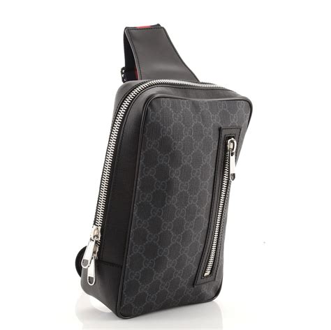 gucci sling bag brown|genuine gucci sling bag.